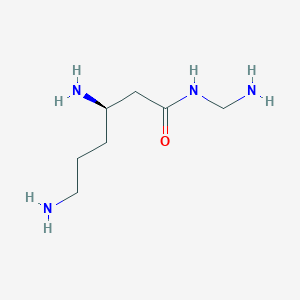 molecular formula C7H18N4O B035039 beta-Lysylmethanediamine CAS No. 102674-90-8