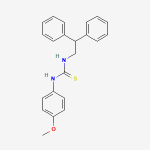 molecular formula C22H22N2OS B3503995 1-(2,2-Diphenylethyl)-3-(4-methoxyphenyl)thiourea 