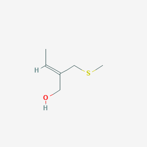 molecular formula C6H12OS B035044 2-(Methylthio)methyl-2-butenol CAS No. 100482-53-9