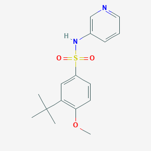 molecular formula C16H20N2O3S B350452 3-tert-butyl-4-methoxy-N-pyridin-3-ylbenzenesulfonamide CAS No. 873680-65-0