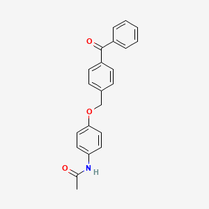 molecular formula C22H19NO3 B3504796 N~1~-{4-[(4-Benzoylbenzyl)oxy]phenyl}acetamide 