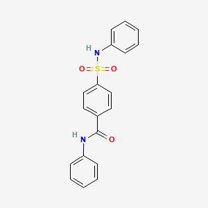 molecular formula C19H16N2O3S B3505069 N-phenyl-4-(phenylsulfamoyl)benzamide 