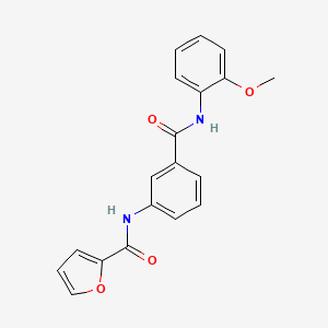 molecular formula C19H16N2O4 B3505136 N~2~-{3-[(2-Methoxyanilino)carbonyl]phenyl}-2-furamide 