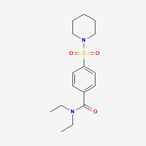 molecular formula C16H24N2O3S B3505461 N,N-diethyl-4-piperidin-1-ylsulfonylbenzamide 