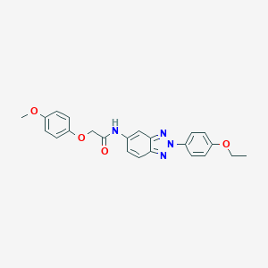 B350620 N-[2-(4-ethoxyphenyl)benzotriazol-5-yl]-2-(4-methoxyphenoxy)acetamide CAS No. 443292-77-1