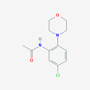 molecular formula C12H15ClN2O2 B350628 N-(5-chloro-2-morpholin-4-ylphenyl)acetamide CAS No. 69259-45-6