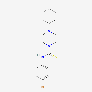 molecular formula C17H24BrN3S B3506500 N-(4-bromophenyl)-4-cyclohexyl-1-piperazinecarbothioamide 