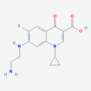 molecular formula C15H16FN3O3 B035067 Ciprofloxacin-7-ethylenediamine CAS No. 103222-12-4