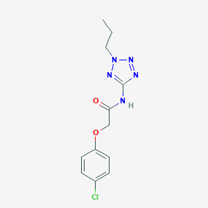 molecular formula C12H14ClN5O2 B350679 2-(4-chlorophenoxy)-N-(2-propyl-2H-tetrazol-5-yl)acetamide CAS No. 638146-78-8