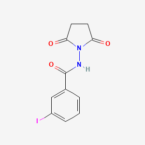 molecular formula C11H9IN2O3 B3507161 N-(2,5-dioxopyrrolidin-1-yl)-3-iodobenzamide 