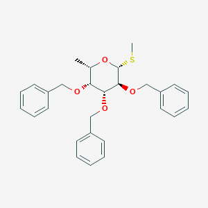 (2S,3R,4R,5S,6R)-3,4,5-Tris(benzyloxy)-2-methyl-6-(methylthio)tetrahydro-2H-pyran