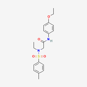 molecular formula C19H24N2O4S B3507393 N-(4-ethoxyphenyl)-N~2~-ethyl-N~2~-[(4-methylphenyl)sulfonyl]glycinamide 