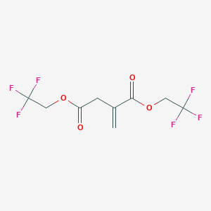 molecular formula C9H8F6O4 B035080 Bis(2,2,2-trifluoroethyl) itaconate CAS No. 104534-96-5