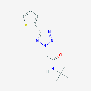 molecular formula C11H15N5OS B3508586 N-(2-METHYL-2-PROPANYL)-2-[5-(2-THIENYL)-2H-TETRAZOL-2-YL]ACETAMIDE 