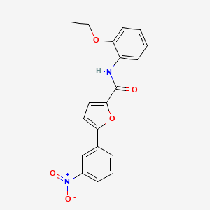 molecular formula C19H16N2O5 B3508979 N-(2-ethoxyphenyl)-5-(3-nitrophenyl)furan-2-carboxamide 