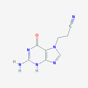 molecular formula C8H8N6O B035090 7-(2-Cyanoethyl)guanine CAS No. 100234-52-4