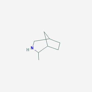 molecular formula C8H15N B035091 2-Methyl-3-azabicyclo[3.2.1]octane CAS No. 101251-91-6