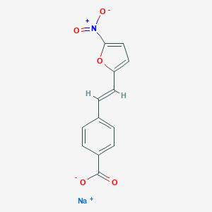 molecular formula C13H8NNaO5 B035098 Sodium nifurstyrenate CAS No. 54992-23-3