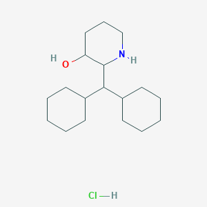 3-Piperidinol, 2-(dicyclohexylmethyl)-, hydrochloride