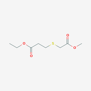 molecular formula C8H14O4S B035102 Ethyl 3-((2-methoxy-2-oxoethyl)thio)propanoate CAS No. 109483-00-3
