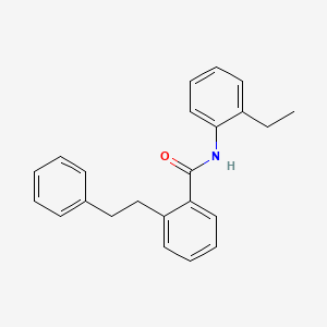 molecular formula C23H23NO B3510320 N-(2-ethylphenyl)-2-(2-phenylethyl)benzamide 