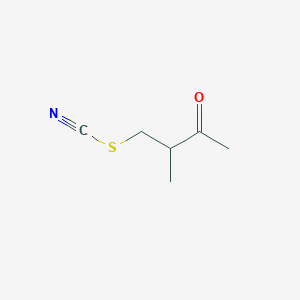 molecular formula C6H9NOS B035110 2-Methyl-3-oxobutyl thiocyanate CAS No. 100850-70-2