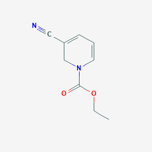 molecular formula C9H10N2O2 B035125 Ethyl 3-cyano-2H-pyridine-1-carboxylate CAS No. 103935-34-8