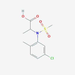 molecular formula C11H14ClNO4S B351258 N-(5-chloro-2-methylphenyl)-N-(methylsulfonyl)alanine CAS No. 1049806-44-1