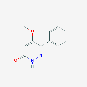 molecular formula C11H10N2O2 B351376 5-methoxy-6-phenylpyridazin-3-ol CAS No. 473934-58-6