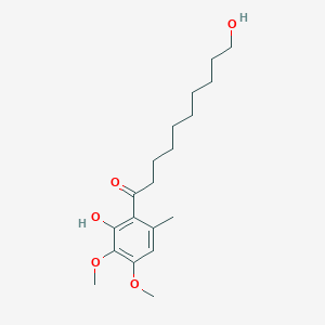 10-Hydroxy-1-(2-hydroxy-3,4-dimethoxy-6-methylphenyl)decan-1-one