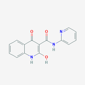 4-hydroxy-2-oxo-N-(pyridin-2-yl)-1,2-dihydroquinoline-3-carboxamide