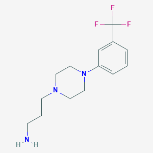 molecular formula C14H20F3N3 B351482 3-{4-[3-(Trifluoromethyl)phenyl]piperazin-1-yl}propan-1-amine CAS No. 20529-25-3