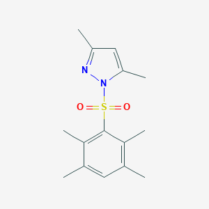 molecular formula C15H20N2O2S B351487 3,5-dimethyl-1-[(2,3,5,6-tetramethylphenyl)sulfonyl]-1H-pyrazole CAS No. 311812-70-1