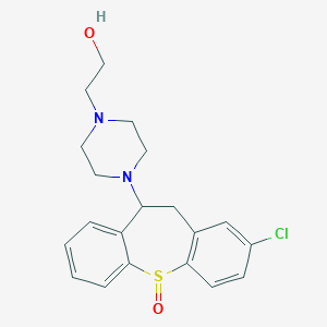 molecular formula C20H23ClN2O2S B351525 2-[4-(3-Chloro-11-oxo-5,6-dihydrobenzo[b][1]benzothiepin-6-yl)piperazin-1-yl]ethanol CAS No. 73225-69-1