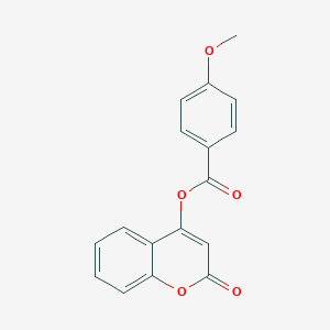 molecular formula C17H12O5 B351543 2-oxo-2H-chromen-4-yl 4-methoxybenzoate CAS No. 181938-17-0