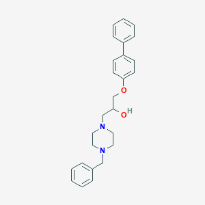 molecular formula C26H30N2O2 B351548 1-(4-Benzylpiperazin-1-yl)-3-(4-phenylphenoxy)propan-2-ol CAS No. 524723-93-1