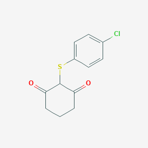 2-(4-Chlorophenyl)sulfanylcyclohexane-1,3-dione