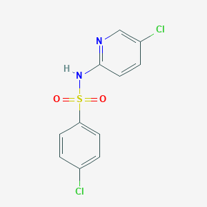 molecular formula C11H8Cl2N2O2S B351560 4-Chloro-N-(5-chloro-2-pyridinyl)benzenesulfonamide CAS No. 300727-89-3
