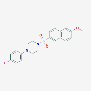 molecular formula C21H21FN2O3S B351564 1-(4-Fluorophenyl)-4-[(6-methoxynaphthalen-2-yl)sulfonyl]piperazine CAS No. 325812-14-4