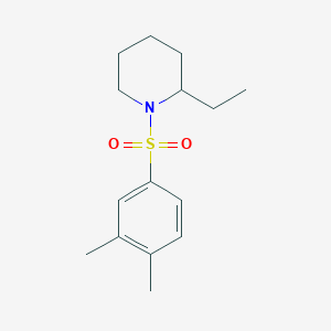 molecular formula C15H23NO2S B351578 1-(3,4-Dimethylphenyl)sulfonyl-2-ethylpiperidine CAS No. 423151-79-5
