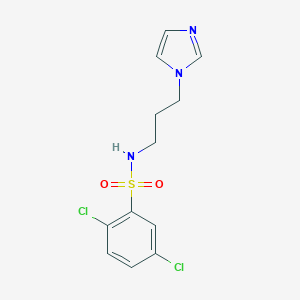 molecular formula C12H13Cl2N3O2S B351581 2,5-dichloro-N-[3-(1H-imidazol-1-yl)propyl]benzenesulfonamide CAS No. 324775-95-3