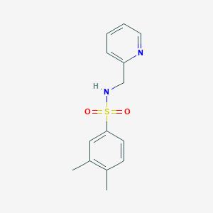 molecular formula C14H16N2O2S B351585 3,4-Dimethyl-N-pyridin-2-ylmethyl-benzenesulfonamide CAS No. 352444-52-1