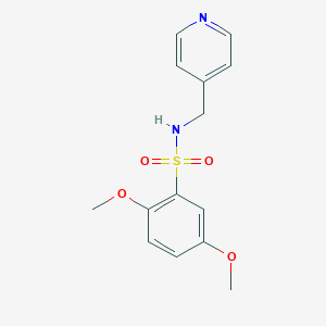 molecular formula C14H16N2O4S B351587 [(2,5-Dimethoxyphenyl)sulfonyl](4-pyridylmethyl)amine CAS No. 499985-50-1