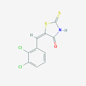 molecular formula C10H5Cl2NOS2 B351624 (5E)-5-(2,3-dichlorobenzylidene)-2-mercapto-1,3-thiazol-4(5H)-one CAS No. 90407-17-3