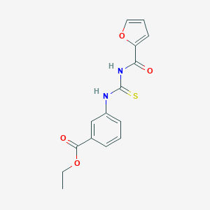 molecular formula C15H14N2O4S B351636 Ethyl 3-(furan-2-carbonylcarbamothioylamino)benzoate CAS No. 370575-09-0