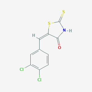 molecular formula C10H5Cl2NOS2 B351652 (5E)-5-(3,4-dichlorobenzylidene)-2-mercapto-1,3-thiazol-4(5H)-one CAS No. 6326-22-3