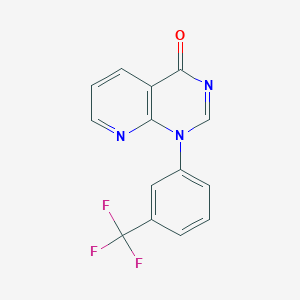 molecular formula C14H8F3N3O B351656 1-[3-(trifluoromethyl)phenyl]pyrido[2,3-d]pyrimidin-4(1H)-one CAS No. 53277-57-9