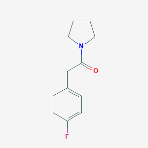 molecular formula C12H14FNO B351709 2-(4-Fluorophenyl)-1-pyrrolidin-1-ylethanone CAS No. 433234-09-4