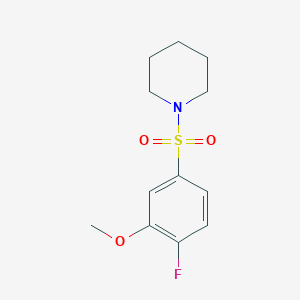 1-(4-Fluoro-3-methoxyphenyl)sulfonylpiperidine