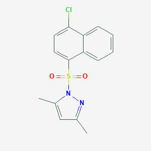 1-[(4-chloronaphthalen-1-yl)sulfonyl]-3,5-dimethyl-1H-pyrazole